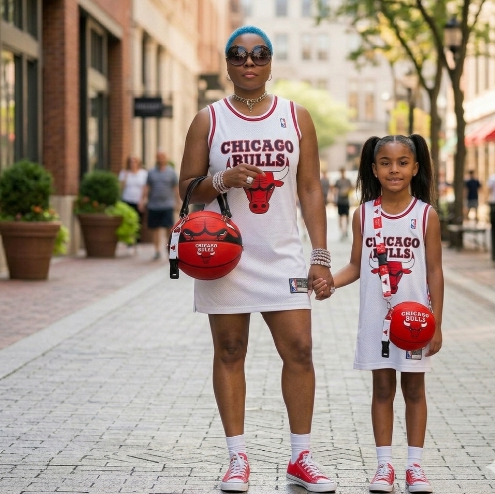 NWT LIMITED EDITION Mommy & Mini-Me CHICAGO BULLS BASKETBALL PURSES 🏀🏀